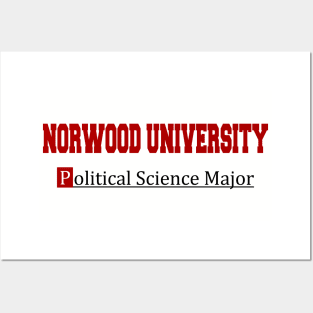 Norwood University Political Science Major Tee Posters and Art